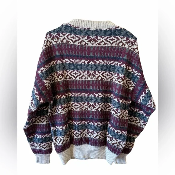 Vintage Colerige Sweater Mens Sz Medium Alpaca Blend Knit Fisherman’s Made Italy